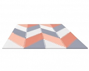 Напольный коврик – Гео, серый/персик (Skip Hop, SH 242027veg)